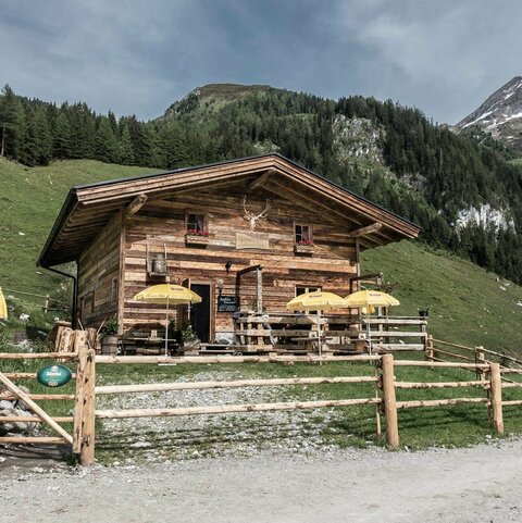 Blick auf die Klammers Jausenhütte