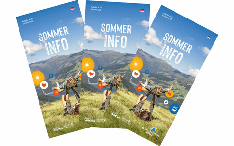 Sommerinfo Prospekt vom Tourismusverband Wald-Königsleiten.