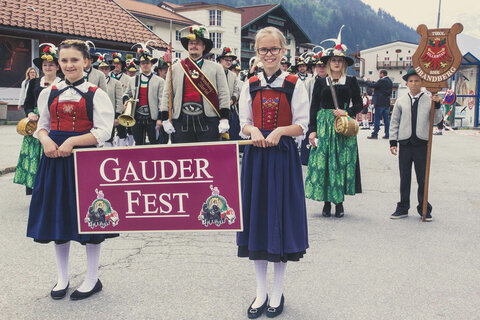 Eine Musikkapelle beim Gauder Fest 