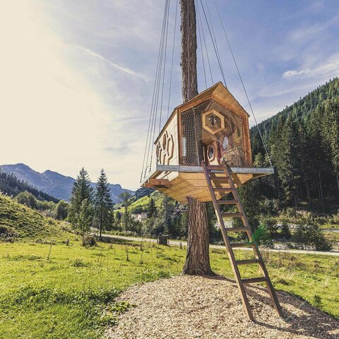 Ein kleines Baumhaus