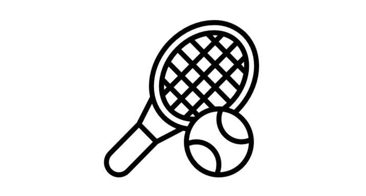 Symbol für Tennis.